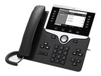 Cisco IP Phone 8811 - VoIP-telefon - SIP, RTCP, RTP, SRTP, SDP - 5 rader - träkol - återanvänd CP-8811-K9-RF
