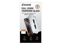 Insmat - Skärmskydd för mobiltelefon - lätt och anti-damm, super full täckning - glas - ramfärg svart - för Apple iPhone 16 Pro 861-1610