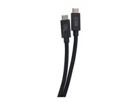 C2G 3.3ft (1m) USB 4.0 USB-C to C (48V 5A) 240W Charging Cable-Black - USB-kabel - USB-C (hane) till USB-C (hane) - Thunderbolt 4 - 90 V - 5 A - 1 m - 8K60Hz stöd, 4K60Hz stöd, stöd för Gigabit Ethernet, USB-strömförsörjning (240W) - svart C2G54552
