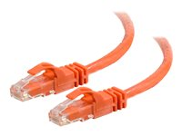 C2G Cat6 550MHz Snagless Patch Cable - Patch-kabel - RJ-45 (hane) till RJ-45 (hane) - 15 m - CAT 6 - formpressad, hakfri, tvinnad - orange 83581