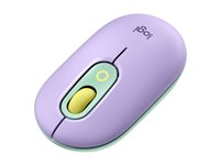 Logitech POP - Mus - anpassningsbar emoji - optisk - 4 knappar - trådlös - Bluetooth 5.1 LE - daydream 910-006547