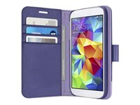 Belkin Wallet Folio - Fodral för mobiltelefon - lavendel, bläck - för Samsung Galaxy S5 F8M924B1C02