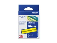 Brother TZe-641 - Standardlim - svart på gult - Rulle (1,8 cm x 8 m) 1 kassett(er) bandlaminat - för Brother PT-D600; P-Touch PT-18, D450, D800, E550, P750, P900; P-Touch Cube Plus PT-P710 TZE641