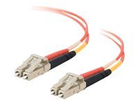 C2G Low-Smoke Zero-Halogen - Patch-kabel - LC multiläge (hane) till LC multiläge (hane) - 7 m - 7 m - fiberoptisk - 50/125 mikron - orange 85339