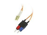 C2G Low-Smoke Zero-Halogen - Patch-kabel - LC multiläge (hane) till SC-läge (multi-mode) (hane) - 5 m - 5 m - fiberoptisk - 62,5/125 mikron - orange 85258