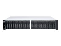 QNAP ES2486dc - NAS-server - 24 fack - kan monteras i rack - SAS 12Gb/s - RAID 0, 1, 5, 6, 10, 50, JBOD, 60, RAID TP - RAM 128 GB - Gigabit Ethernet / 10 Gigabit Ethernet - iSCSI support - 2U ES2486DC-2142IT-128G