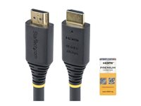 StarTech.com 2m (6.6ft) Premium Certified High Speed HDMI Cable, 4K60Hz - Premium hög hastighet - HDMI-kabel med Ethernet - HDMI hane till HDMI hane - 2 m - svart - passiv, 4K60Hz stöd HDMI2-CABLE-4K60-2M