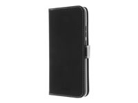 Insmat - Vikbart fodral för mobiltelefon - genuint läder, kartong+papper+aluminiumfolie, bomullssömmar, polykarbonat (PC) 650-3309