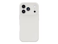 OtterBox Figura Series - Baksidesskydd för mobiltelefon - MagSafe-kompatibilitet - polykarbonat, TPE (termaplastisk elastomer) - vit - för Apple iPhone 17 Pro 77-000686