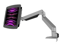 Compulocks iPad 10th-11th (A16) Gen Space Enclosure Articulating Arm Mount Black - Monteringssats (hölje, fäste för ledad arm) - för surfplatta - låsbar - höggradig aluminium - svart, silver - skärmstorlek: 10.9" - disk-monteringsbar, väggmonterbar, bänkskiva - för Apple 10.9-inch iPad (10:e generation) 660REACH209IPDSB