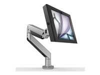 Compulocks iPad Air M2 & M3 11", Apex Enclosure Reach Articulating Arm - Monteringssats (hölje, vridbar arm) - för surfplatta - låsbar - höggradig aluminium, metallram - svart, silver - skärmstorlek: 11" - disk-monteringsbar, väggmonterbar - för Apple 11-inch iPad Air (M2, M3) 660REACH11APXB