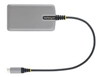 StarTech.com 3-Port USB-C Hub with Ethernet, 3x USB-A Ports, Gigabit Ethernet, USB 3.0 5Gbps, Bus-Powered, USB Type-C Hub w/GbE and 1ft/30cm Long Cable, Portable Laptop USB C Hub Adapter - USB Expansion Hub, RJ45 (5G3AGBB-USB-C-HUB) - Hubb - 3 x USB 3.2 Gen 1 + 1 x micro-USB + 1 x 10/100/1000 - skrivbordsmodell 5G3AGBB-USB-C-HUB