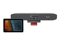 HP Poly Studio - För Microsoft Teams - Small Room Kit - paket för videokonferens (Poly GC8 pekstyrenhet, Poly Studio R30 video bar) - Zoomcertifierad, Certifierad för Microsoft-teams - sand - power adapter included 9C923AA