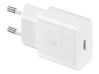 Samsung EP-T1510 - Strömadapter - 15 Watt - 2 A - PD (USB-C) - vit EP-T1510XWEGEU