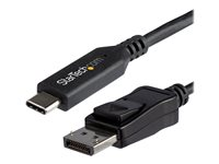StarTech.com USB C till DisplayPort 1.4-kabel på 1,8 m - videoadapterkonverterare USB Type-C till DP 1.4 Alt-läge för 4K/5K/8K - HBR3/HDR/DSC - DP-skärmkabel för 8K vid 60 Hz för USB-C/Thunderbolt 3 - Extern videoadapter - USB-C - DisplayPort - svart - för P/N: TB4CDOCK CDP2DP146B