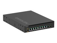 NETGEAR M4350-8M2V - Switch - L3 - Administrerad - 8 x 2.5GBase-T (PoE ++) + 2 x 25 Gigabit SFP28 (uppåtlänk) - främre till bakre luftflöde - skrivbordsmodell, rackmonterbar - PoE++ (551 W) MSM4310-100NES