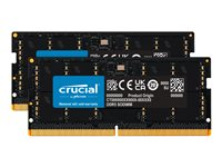Crucial - DDR5 - sats - 64 GB: 2 x 32 GB - SO DIMM 262-pin - 5600 MT/s / PC5-44800 - CL46 - 1.1 V - icke ECC CT2K32G56C46S5