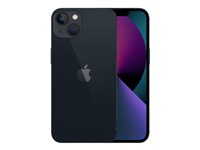 Apple iPhone 13 - 5G smartphone - dual-SIM / Internminne 256 GB - OLED-skärm - 6.1" - 2532 x 1170 pixlar - 2 bakre kameror 12 MP, 12 MP - front camera 12 MP - midnatt MLQ63QN/A