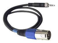Sennheiser CL100 - Audio-adapter - XLR3 hane till mini-phone stereo 3.5 mm hane - 60 cm - för Sennheiser EK 100 G3, EK 100 G3-A, EK 100 G3-B, EK 100 G3-E, EK 100 G3-G, EK 300 556950