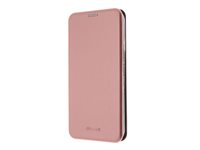 Insmat Exclusive - Baksidesskydd för mobiltelefon - kartong+papper+aluminiumfolie, termoplastisk polyuretan (TPU), polyuretan - rosrosa - för Samsung Galaxy A55 650-3235