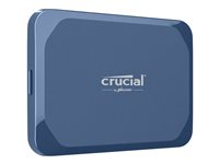 Crucial X10 - SSD - krypterat - 4 TB - extern (portabel) - USB 3.2 Gen 2x2 (USB-C kontakt) - 256 bitars AES - matt blå CT4000X10SSD9