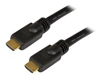 StarTech.com Höghastighets HDMI-kabel M/M - 4K @ 30 Hz - ingen signalförstärkare behövs - 15 m - HDMI-kabel - HDMI hane till HDMI hane - 15 m - skärmad - svart HDMM15M
