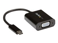 StarTech.com USB-C- till VGA-adapter - USB/VGA-adapter - USB-C (hane) till HD-15 (VGA) (hona) - USB 3.1 Gen 1 / Thunderbolt 3 - 18 cm - USB-ström, 1920 x 1200 (WUXGA) stöd - svart - för P/N: BNDTB10GI, BNDTB210GSFP, BNDTB410GSFP, BNDTB4M2E1, BNDTBUSB3142, TB4CDOCK CDP2VGA