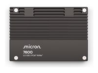 Micron 7600 MAX - SSD - Mixed Use - krypterat - 1.6 TB - inbyggd - 2.5" - U.2 PCIe 5.0 x4 (NVMe) - FIPS 140-3 Level 2 - TCG Opal Encryption MTFDLAL1T6THS-1BP1DFCYYT