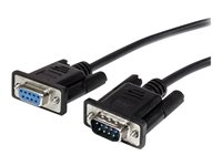 StarTech.com 3 m svart standard seriell DB9 RS232-kabel - M/F - Seriell förlängningskabel - DB-9 (hane) till DB-9 (hona) - 3 m - svart - för P/N: 1P3FPC-USB-SERIAL, IC232TTL, ICUSB2324I, ICUSB232D, ICUSB232IS, ICUSB232V2 MXT1003MBK