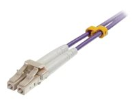 C2G 1m LC/LC OM4 LSZH Fibre Patch - Purple - Patch-kabel - LC multiläge (hane) till LC multiläge (hane) - 1 m - 1 m - fiberoptisk - duplex - 50/125 mikron - OM4 - lila 81749