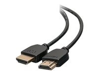 C2G 10ft HDMI Cable with Low Profile Connectors - Flexible - Std Speed - HDMI-kabel - HDMI hane till HDMI hane - 3 m - dubbelt skärmad - svart C2G41398