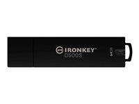 Kingston IronKey D500S - USB flash-enhet - krypterat - FIPS 140-3 Level 3 - 64 GB - USB 3.2 Gen 1 - TAA-kompatibel IKD500S/64GB