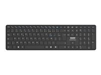 PORT Connect OFFICE PRO - Tangentbord - uppladdningsbar - trådlös - Bluetooth - QWERTY - Nordisk 900903RNO