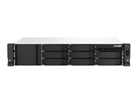 QNAP TS-864eU - NAS-server - 8 fack - kan monteras i rack - SATA 6Gb/s - RAID JBOD, 0, 1, 5, 6, 10, 50, 60 - RAM 8 GB - Gigabit Ethernet / 2.5 Gigabit Ethernet - iSCSI support - 2U TS-864EU-8G
