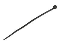 StarTech.com 4"(10cm) Cable Ties, 1/16"(2mm) wide, 7/8"(22mm) Bundle Diameter, 18lb(8kg) Tensile Strength, Nylon Self Locking Zip Ties with Curved Tip, 94V-2/UL Listed, 100 Pack, Black - Nylon 66 Plastic - TAA (CBMZT4B) - Kabelsamlare - 10.16 cm - svart - TAA-kompatibel (paket om 100) CBMZT4B