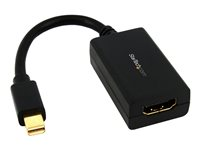 StarTech.com Mini DisplayPort till HDMI-adapter - mDP till HDMI videokonverterare - 1080p - Mini DP eller Thunderbolt 1/2 Mac/PC till HDMI-skärm/monitor/TV - Passiv mDP 1.2 till HDMI adapterdongel - Videokort - Mini DisplayPort hane till HDMI hona - 76.2 mm - svart - för P/N: DP2MDPMF3, DP2MDPMF6IN MDP2HDMI