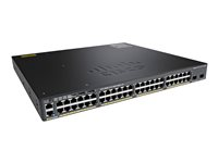 Cisco Catalyst 2960X-48LPD-L - Switch - Administrerad - 48 x 10/100/1000 (PoE+) + 2 x SFP+ - skrivbordsmodell, rackmonterbar - PoE+ (370 W) WS-C2960X-48LPD-L