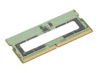 ThinkPad - DDR5 - modul - 8 GB - SO DIMM 262-pin - 4800 MT/s / PC5-38400 - Campus - grön - för ThinkPad T14 Gen 4 21HD; T15p Gen 3 21DA, 21DB 4X71K08906