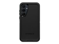 OtterBox Defender Series - Baksidesskydd för mobiltelefon - robust - polykarbonat, syntetiskt gummi - svart - för Samsung Galaxy A55 77-95430