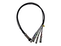 HPE Copper Cable - 100GBase direktkopplingskabel - QSFP28 till QSFP28 - 1 m - SFF-8665 - för HPE SN2410, SN3700, SN3700cM 100, SN3800M 100, SN4600, SN4600cM 100; M-Series SN3800 Q9S72A