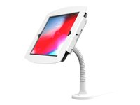 Compulocks iPad Pro 11" (1-4th Gen) Space Enclosure Flex Arm Mount - Monteringssats (flexibel arm, hölje) - för surfplatta - låsbar - höggradig aluminium - vit - skärmstorlek: 11" - väggmonterbar, monterbar på ytor, bänkskiva - för Apple 11-inch iPad Pro (1:a generation, 2a generation, 3:e generationen, 4:e generation) 159W211SENW