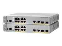 Cisco Catalyst 2960CX-8PC-L - Switch - Administrerad - 8 x 10/100/1000 (PoE+) + 2 x SFP + 2 x 10/100/1000 - skrivbordsmodell, rackmonterbar, DIN-skenmonterbar, väggmonterbar - PoE+ (124 W) WS-C2960CX-8PC-L